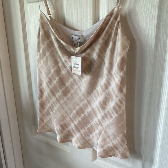 Gilli Tank Top Women’s Small Spaghetti Strap Polyester Soft Pink NWT - Picture 3 of 12